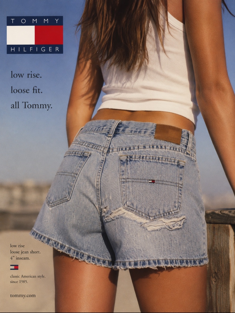 Tommy Hilfiger Light Blue Denim Jean Shorts